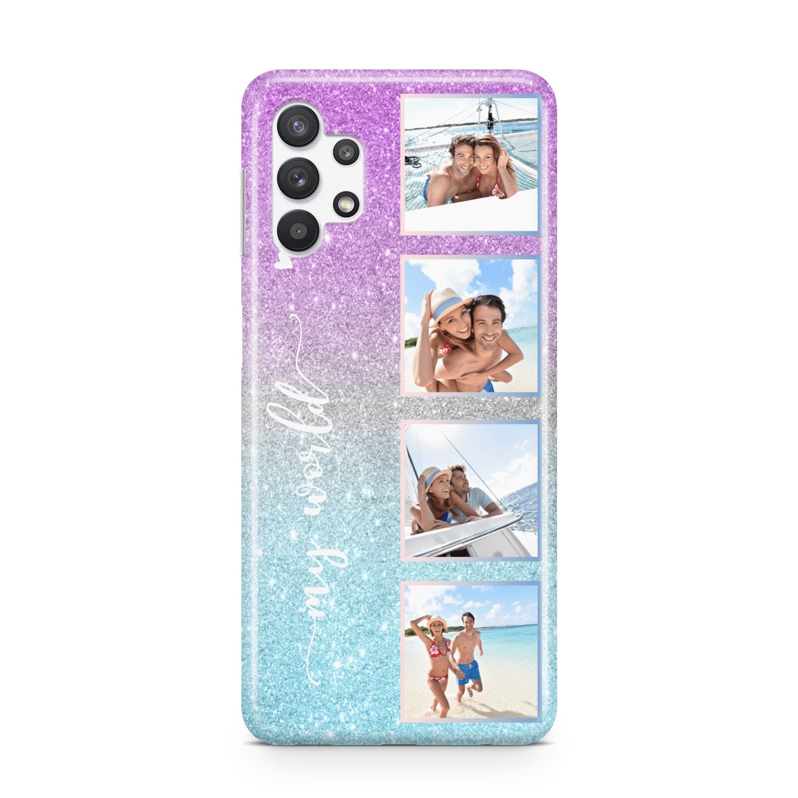 Custom Glitter Photo Samsung A32 5G Case