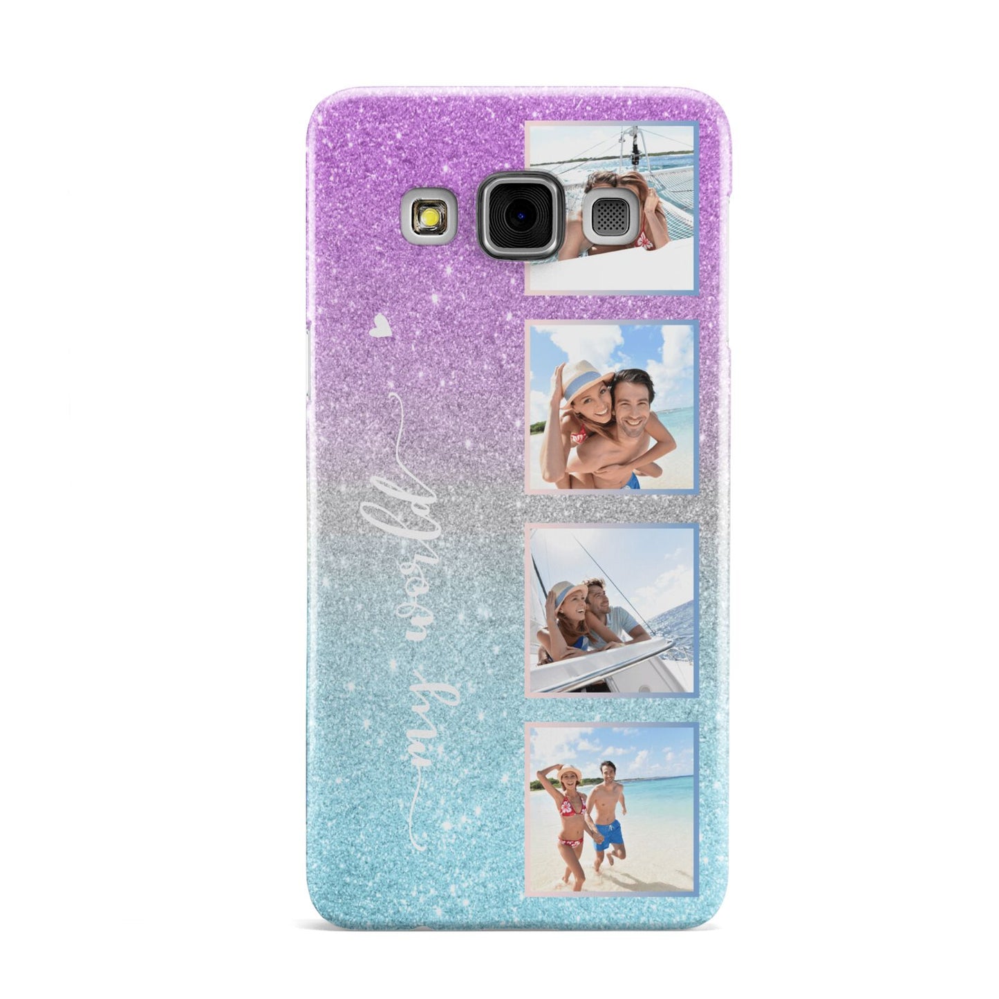 Custom Glitter Photo Samsung Galaxy A3 Case