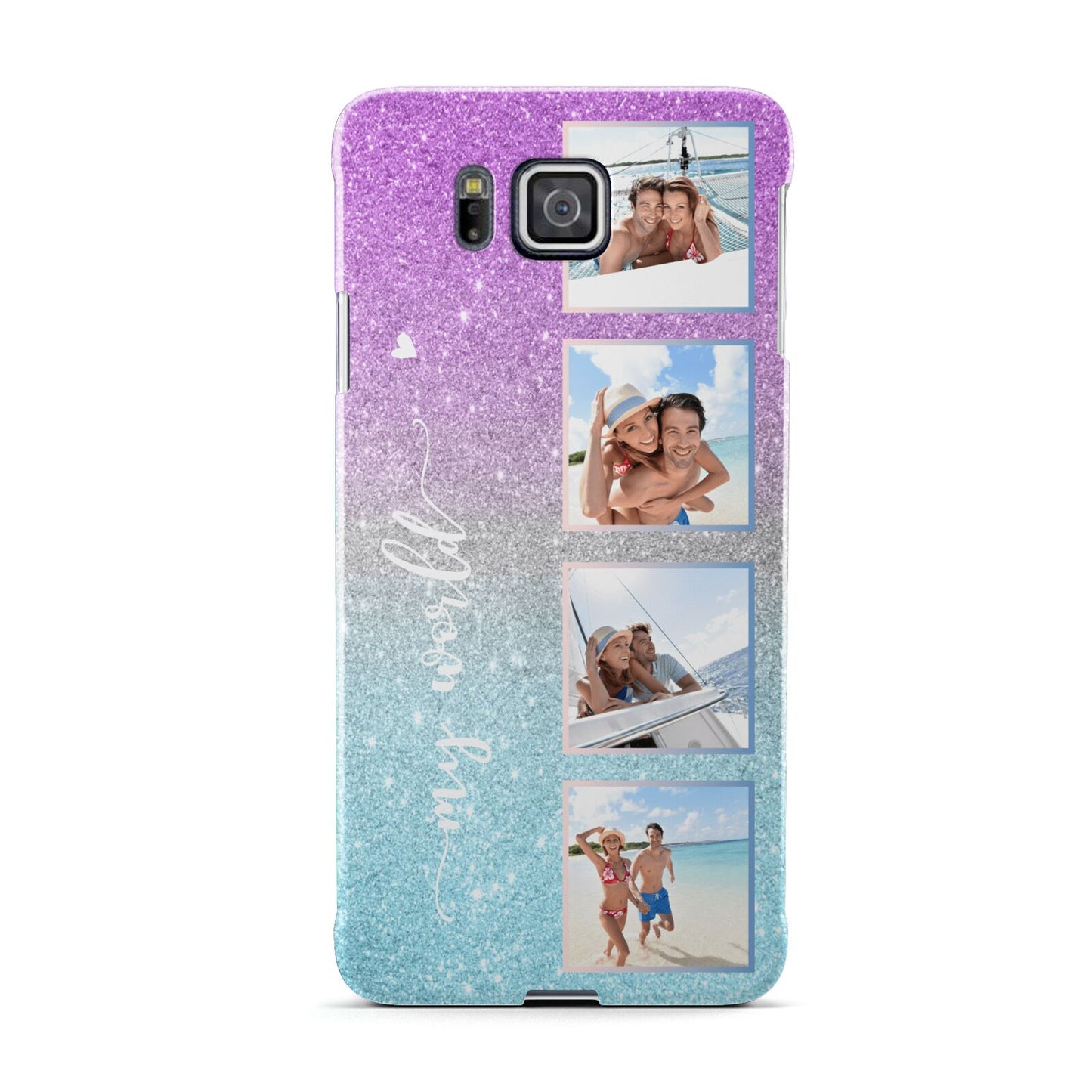 Custom Glitter Photo Samsung Galaxy Alpha Case