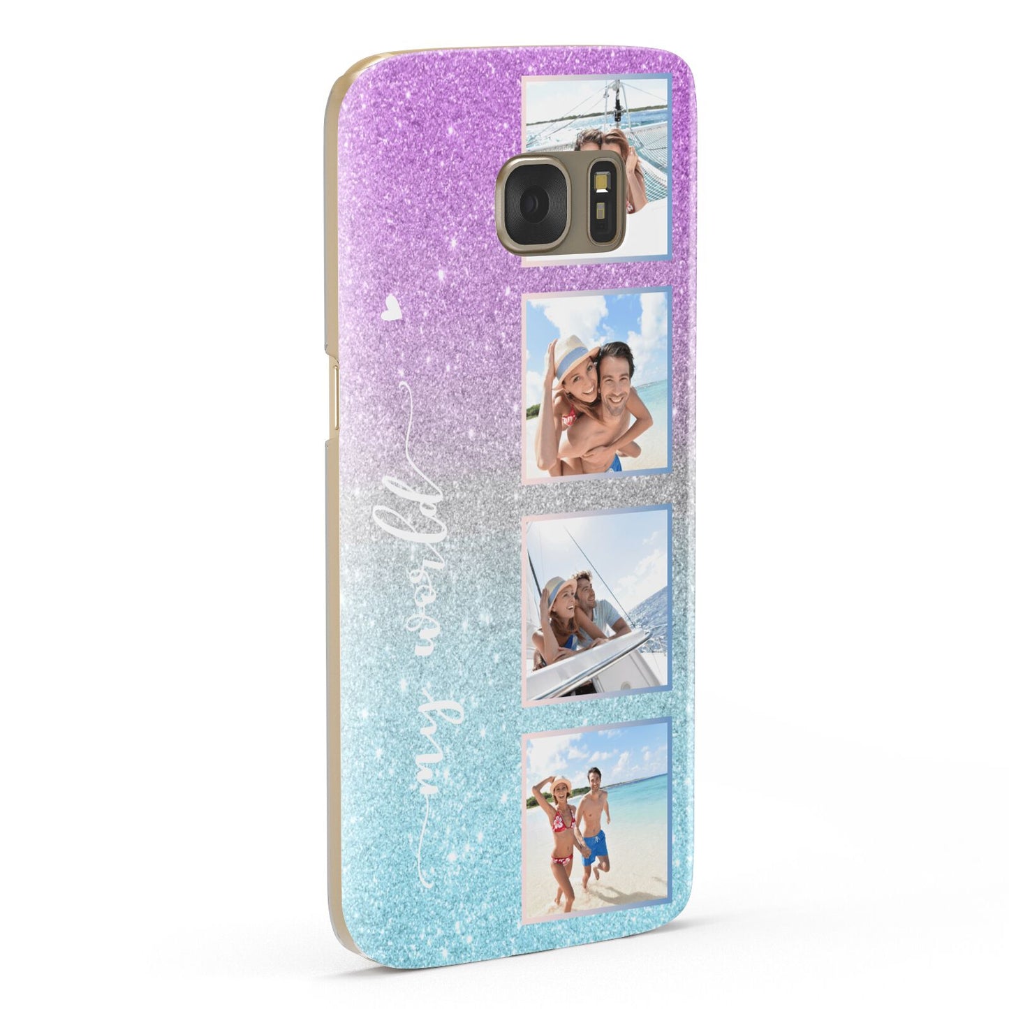 Custom Glitter Photo Samsung Galaxy Case Fourty Five Degrees