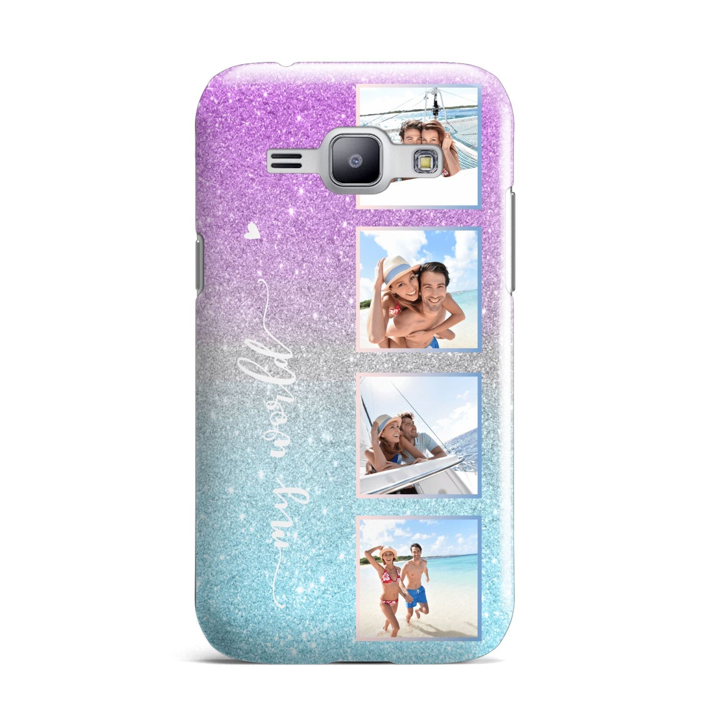 Custom Glitter Photo Samsung Galaxy J1 2015 Case