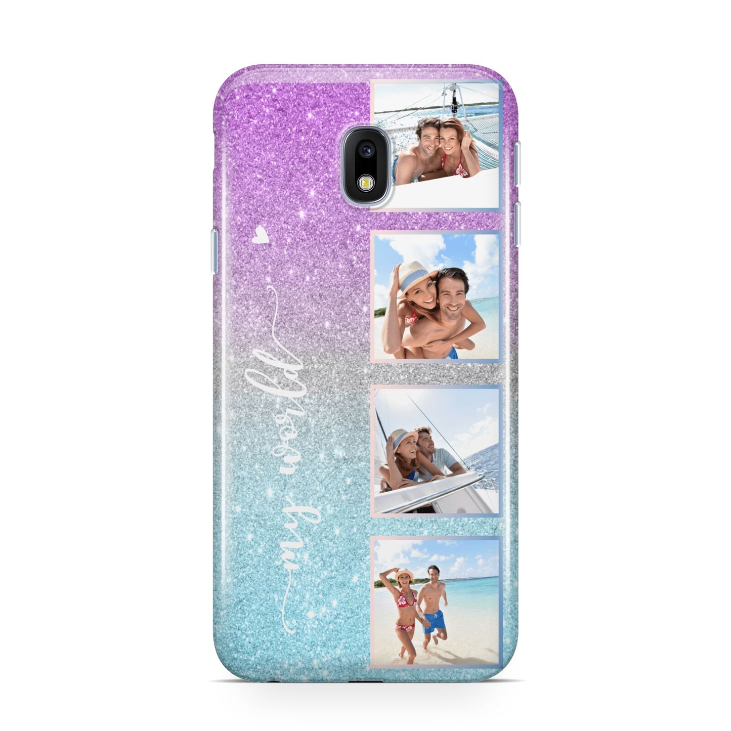 Custom Glitter Photo Samsung Galaxy J3 2017 Case