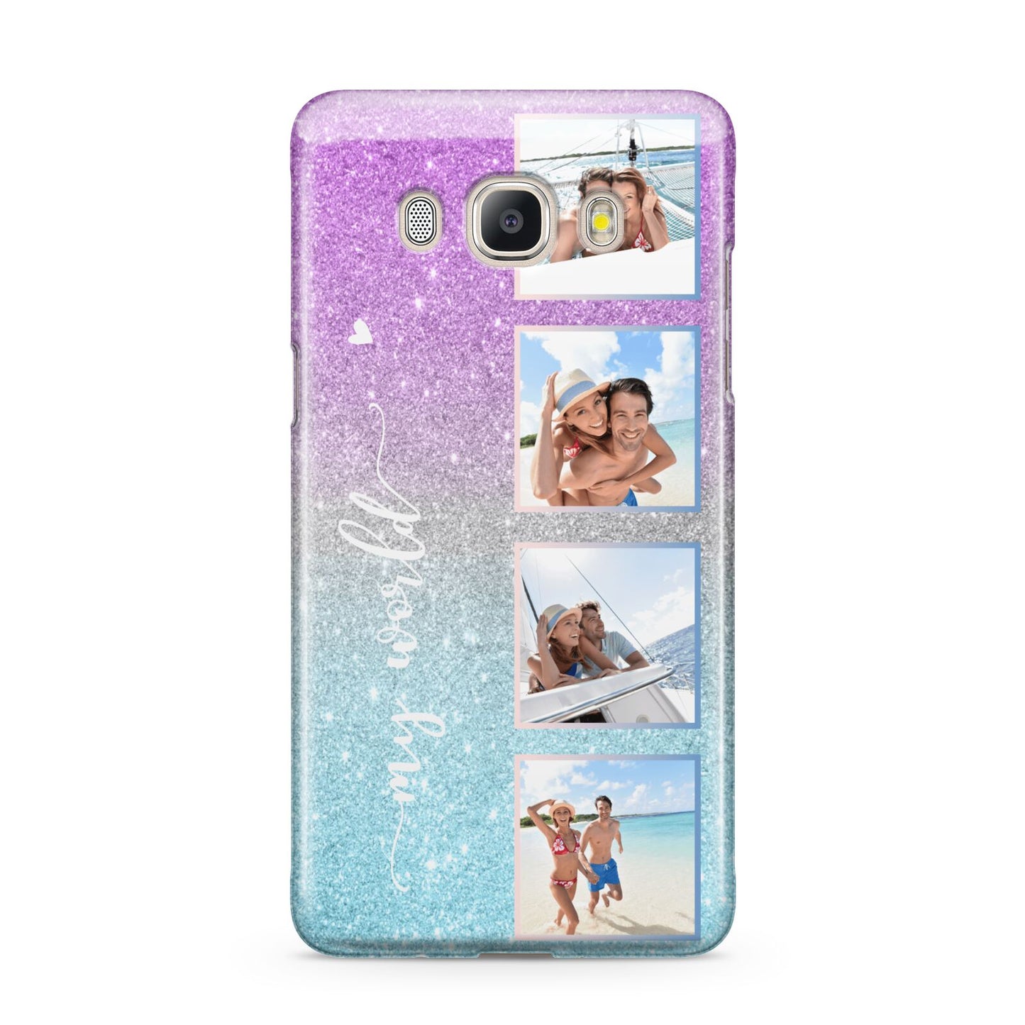 Custom Glitter Photo Samsung Galaxy J5 2016 Case