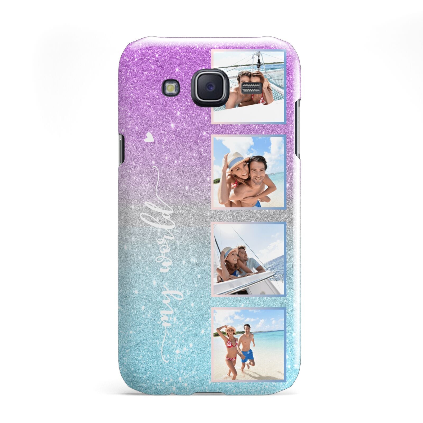 Custom Glitter Photo Samsung Galaxy J5 Case