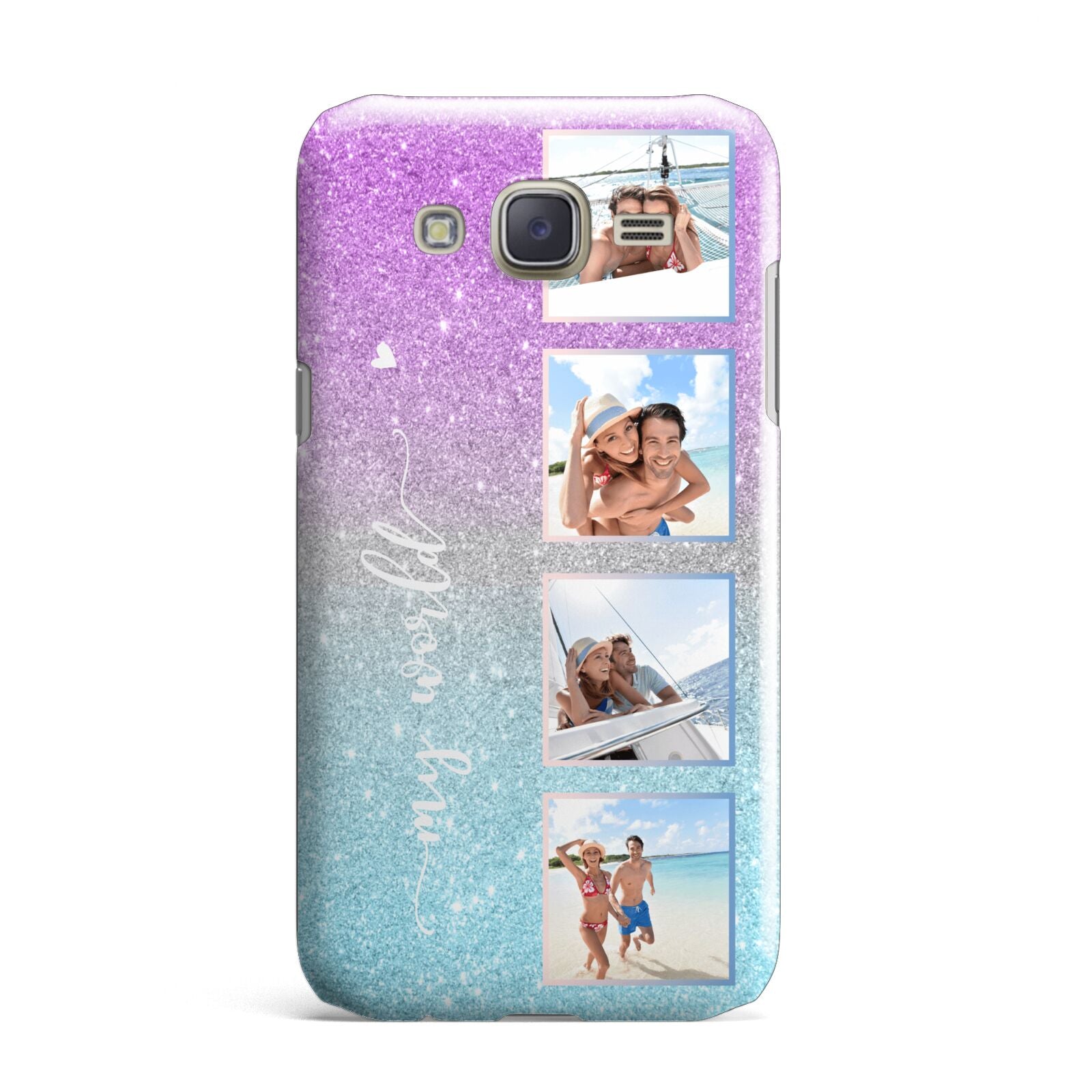 Custom Glitter Photo Samsung Galaxy J7 Case