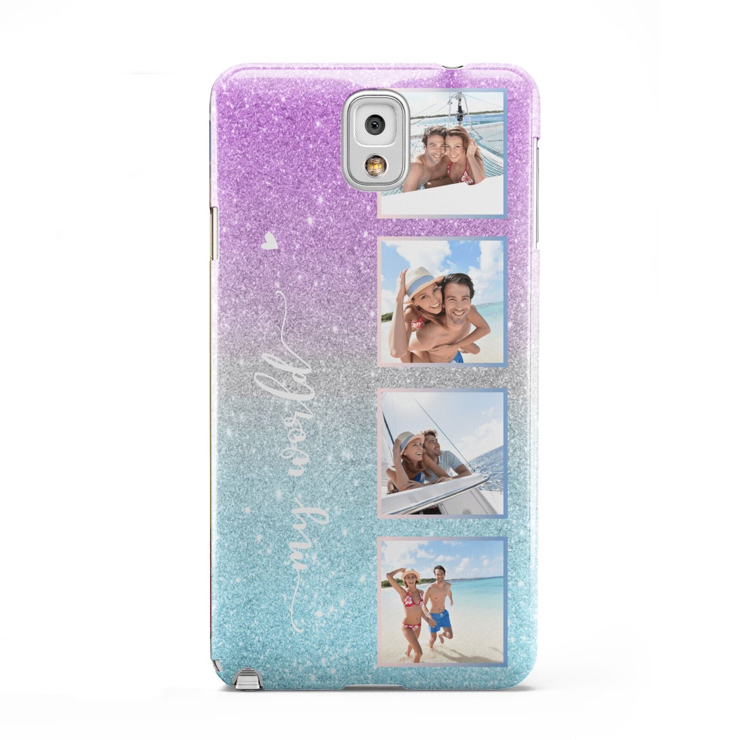 Custom Glitter Photo Samsung Galaxy Note 3 Case