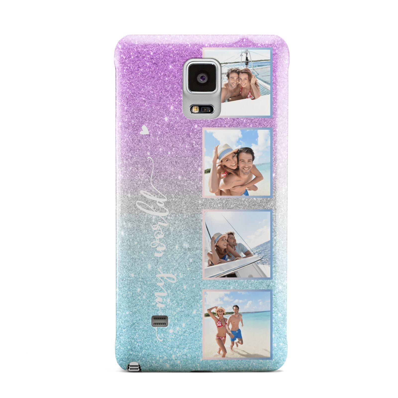 Custom Glitter Photo Samsung Galaxy Note 4 Case