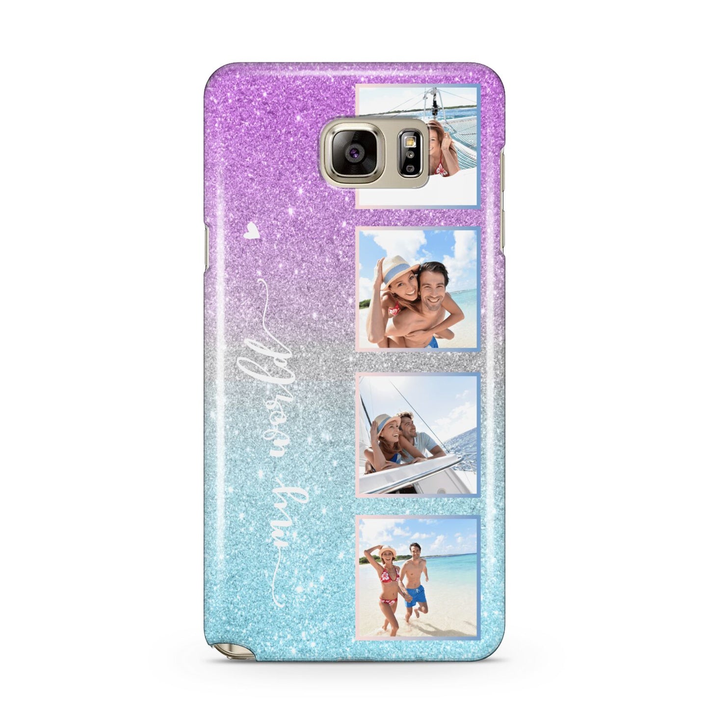 Custom Glitter Photo Samsung Galaxy Note 5 Case