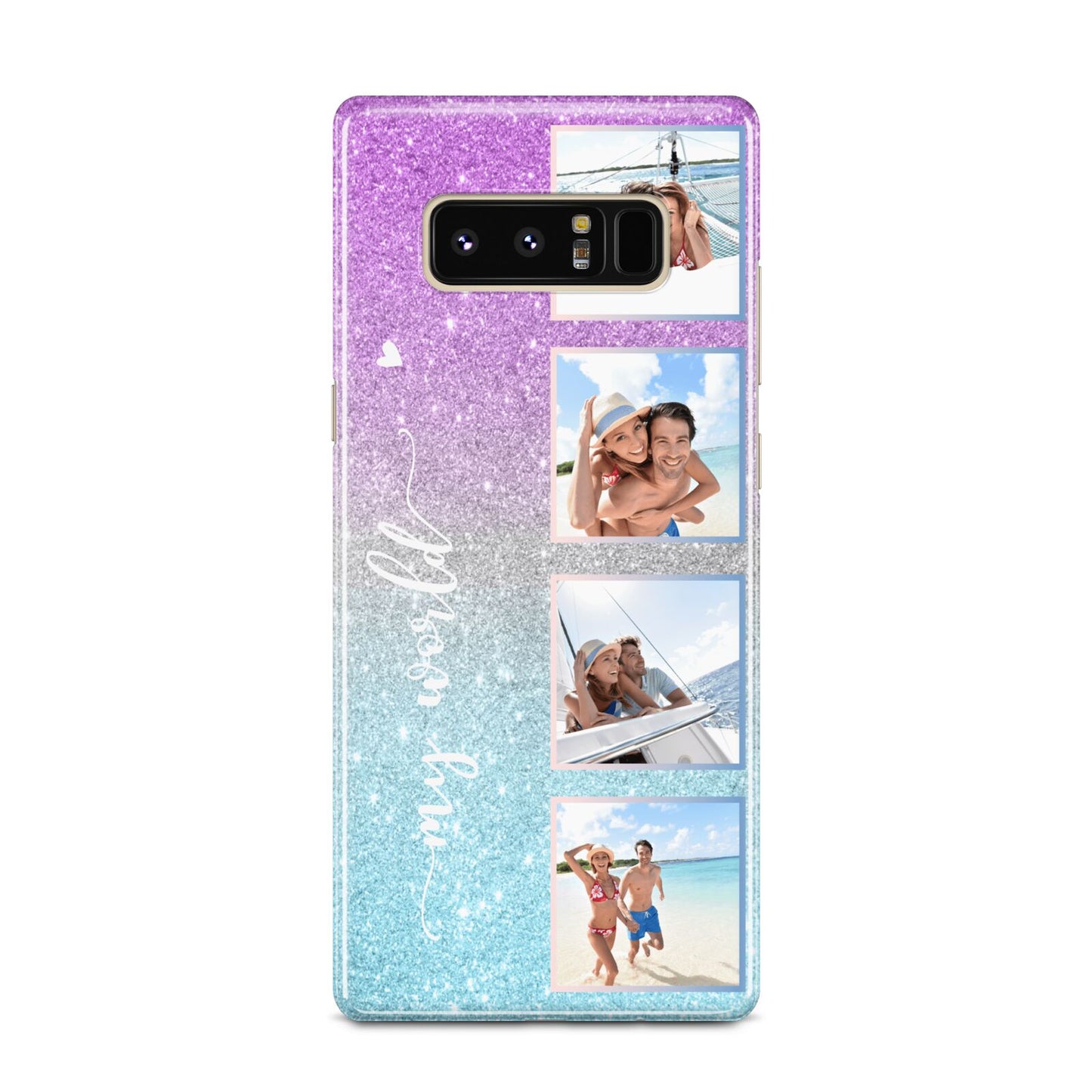 Custom Glitter Photo Samsung Galaxy Note 8 Case