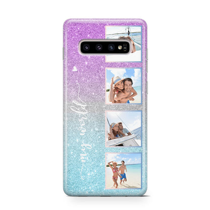 Custom Glitter Photo Samsung Galaxy S10 Case