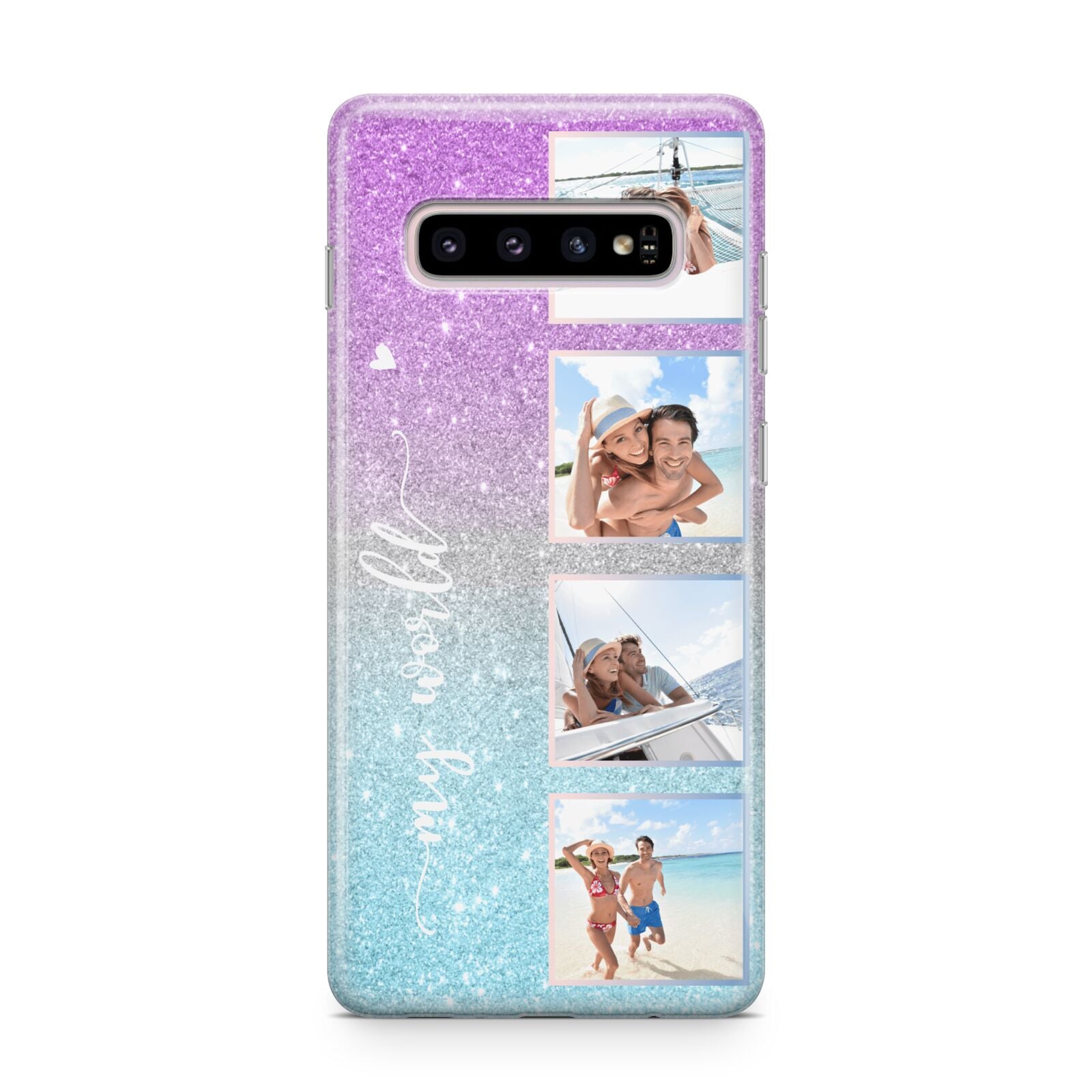 Custom Glitter Photo Samsung Galaxy S10 Plus Case