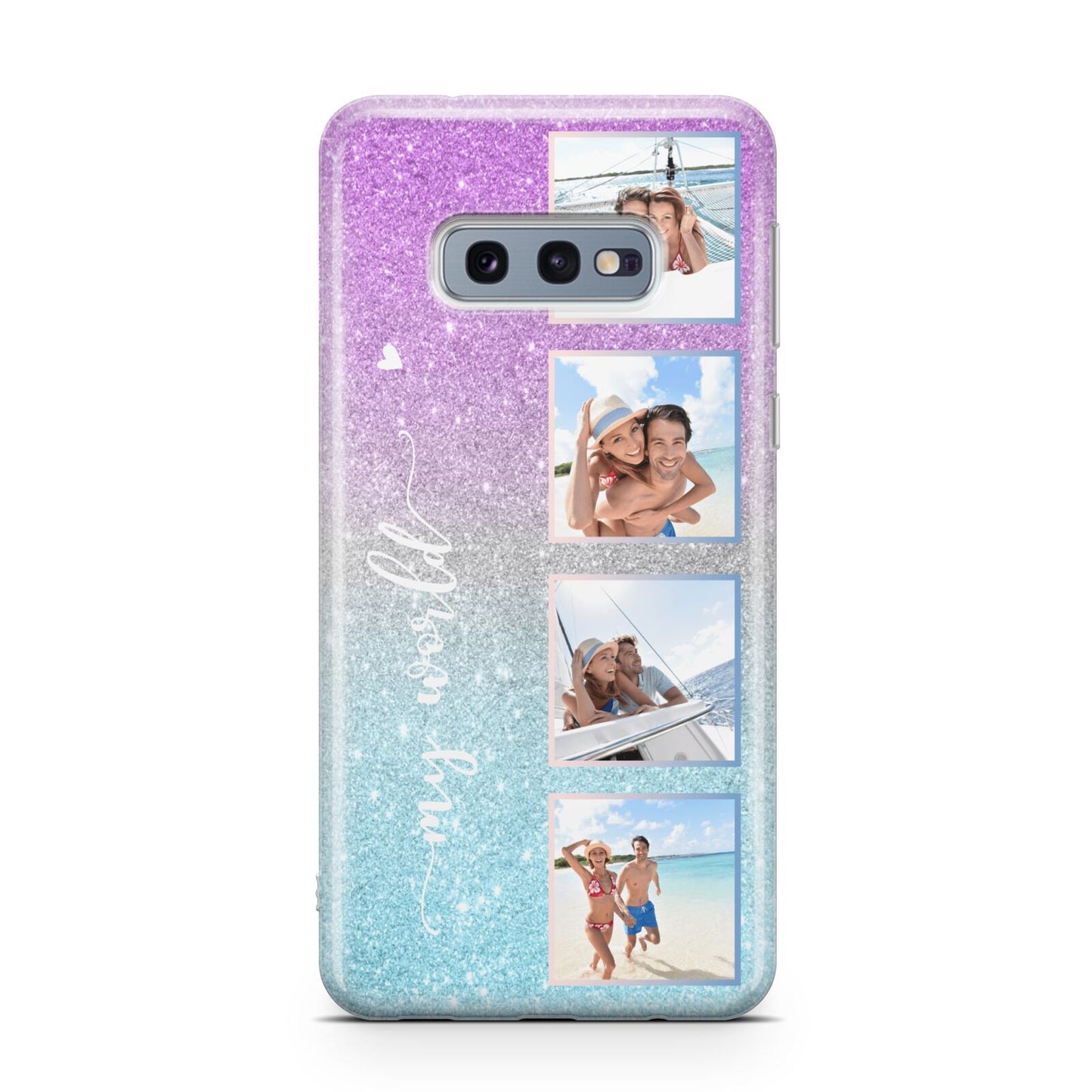 Custom Glitter Photo Samsung Galaxy S10E Case