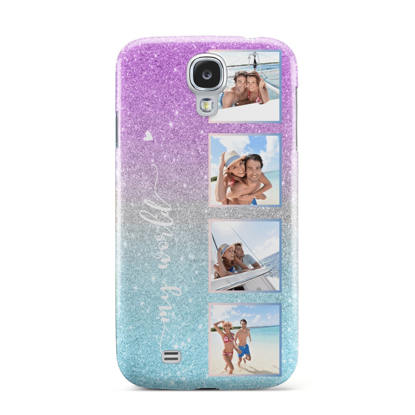 Custom Glitter Photo Samsung Galaxy S4 Case