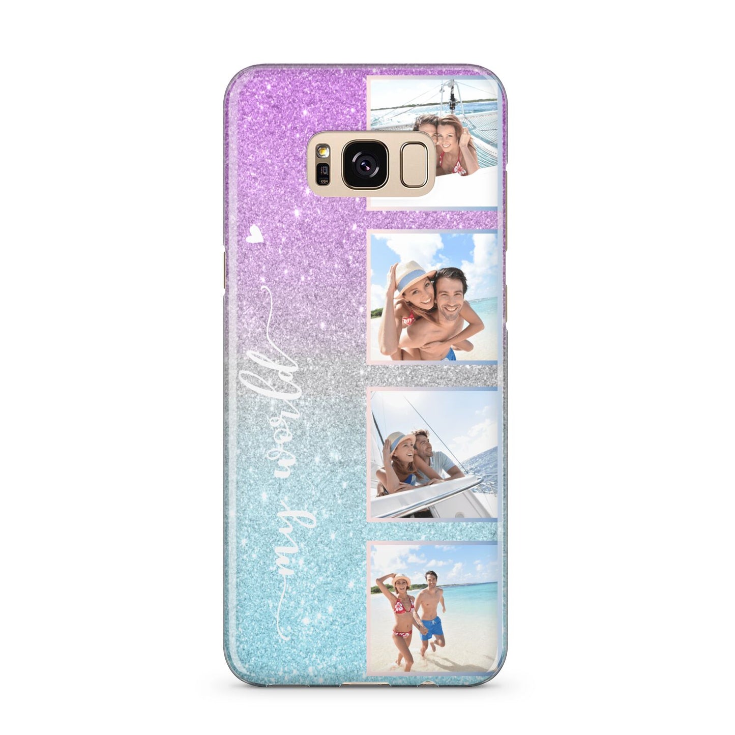 Custom Glitter Photo Samsung Galaxy S8 Plus Case