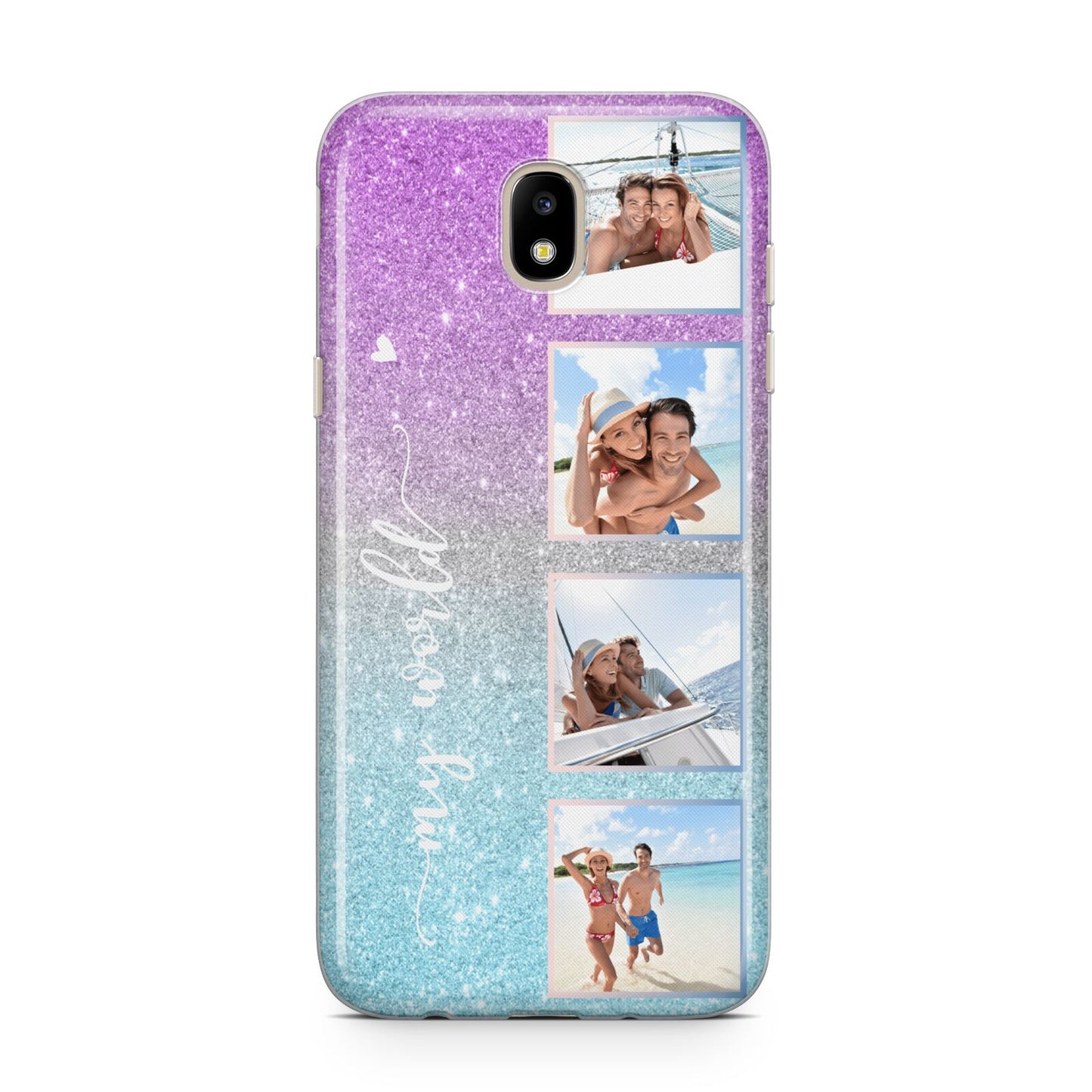 Custom Glitter Photo Samsung J5 2017 Case