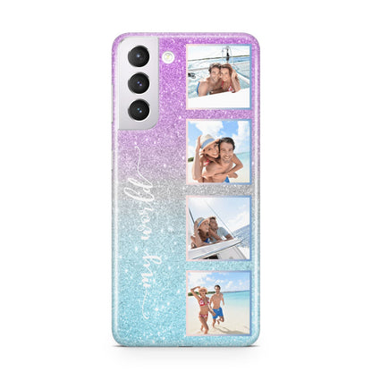 Custom Glitter Photo Samsung S21 Case