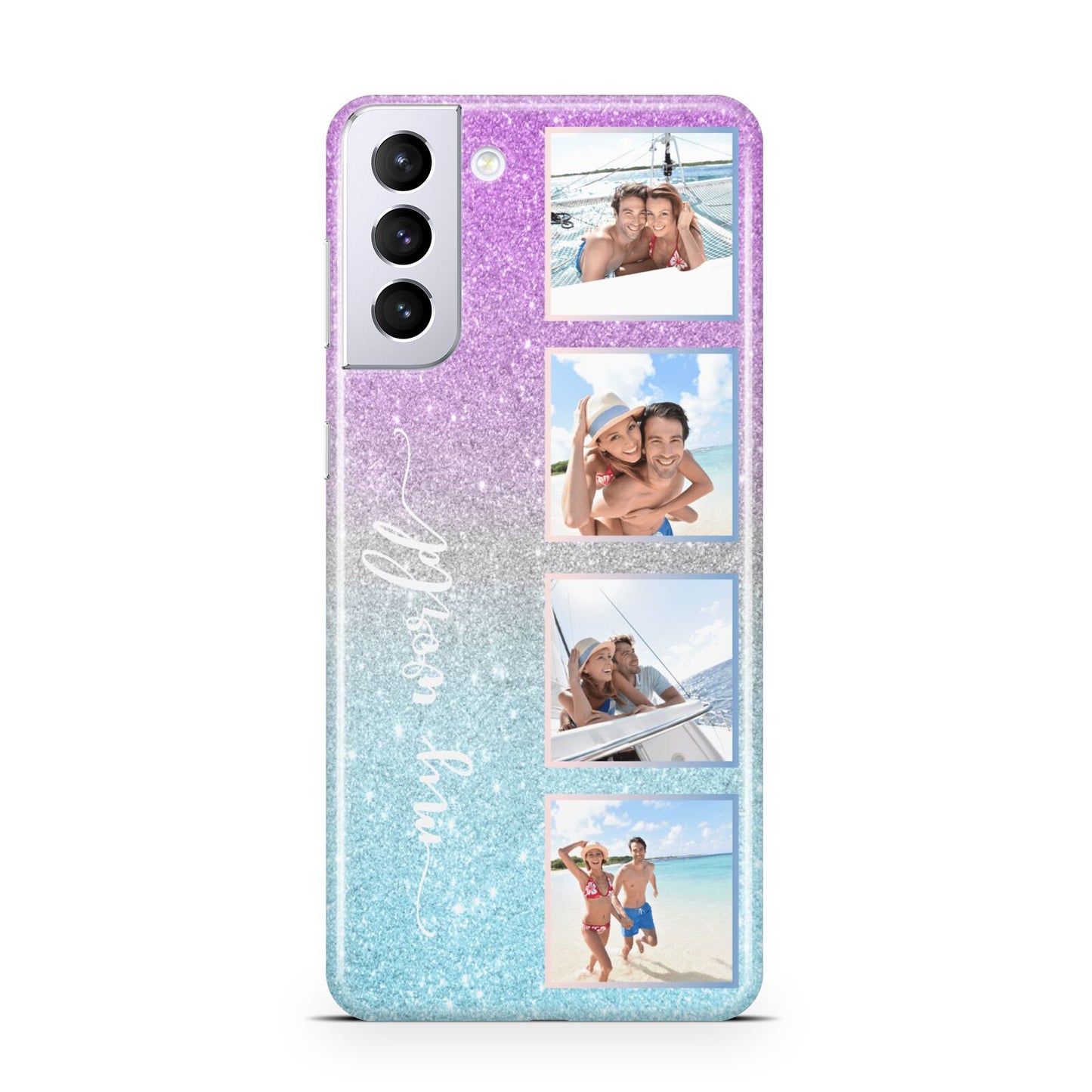 Custom Glitter Photo Samsung S21 Plus Case