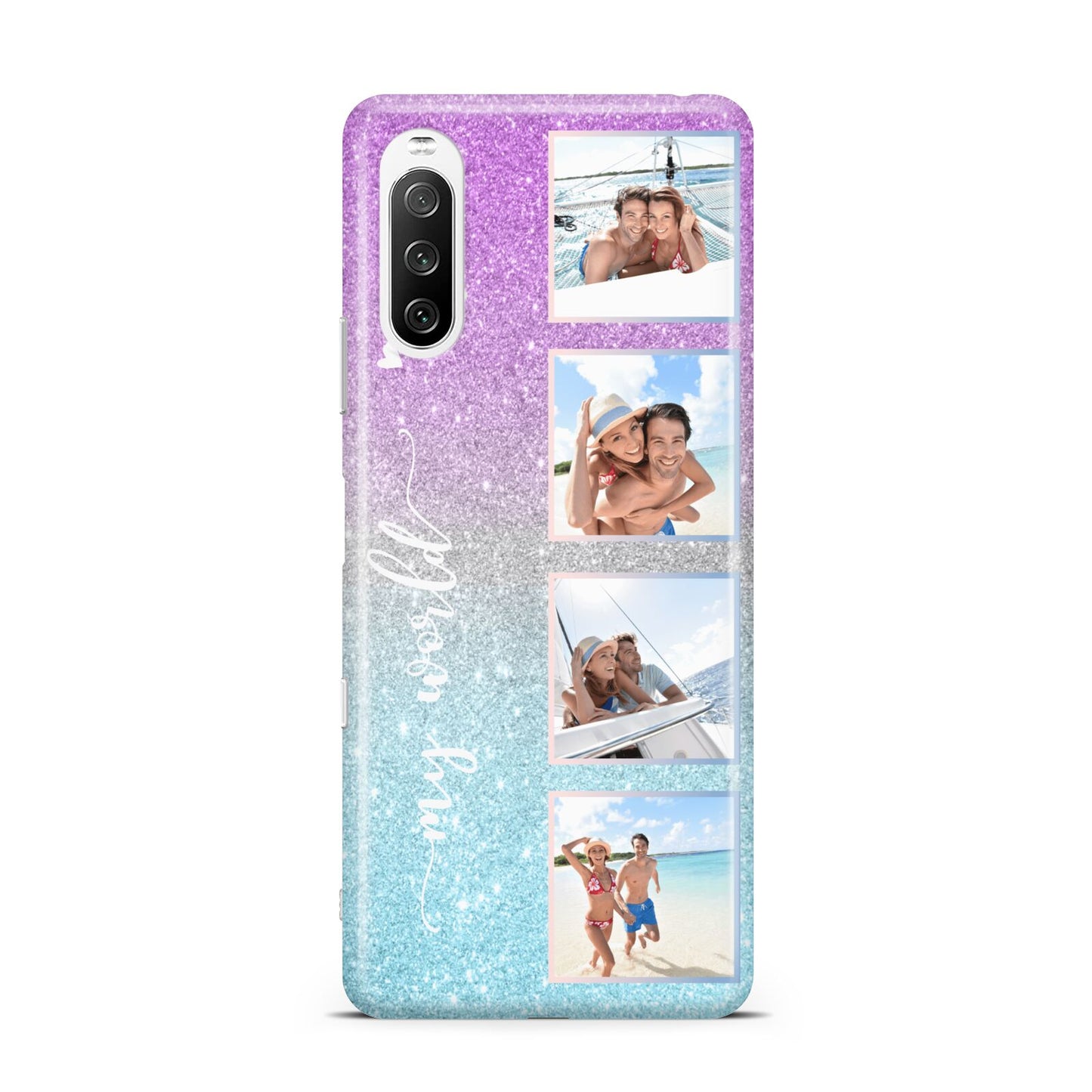 Custom Glitter Photo Sony Xperia 10 III Case