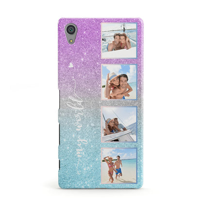 Custom Glitter Photo Sony Xperia Case