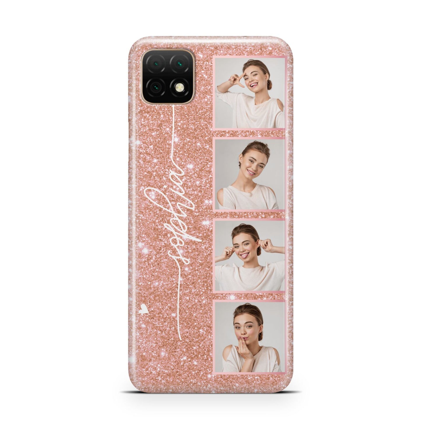 Custom Glitter Photo Strip Huawei Enjoy 20 Phone Case