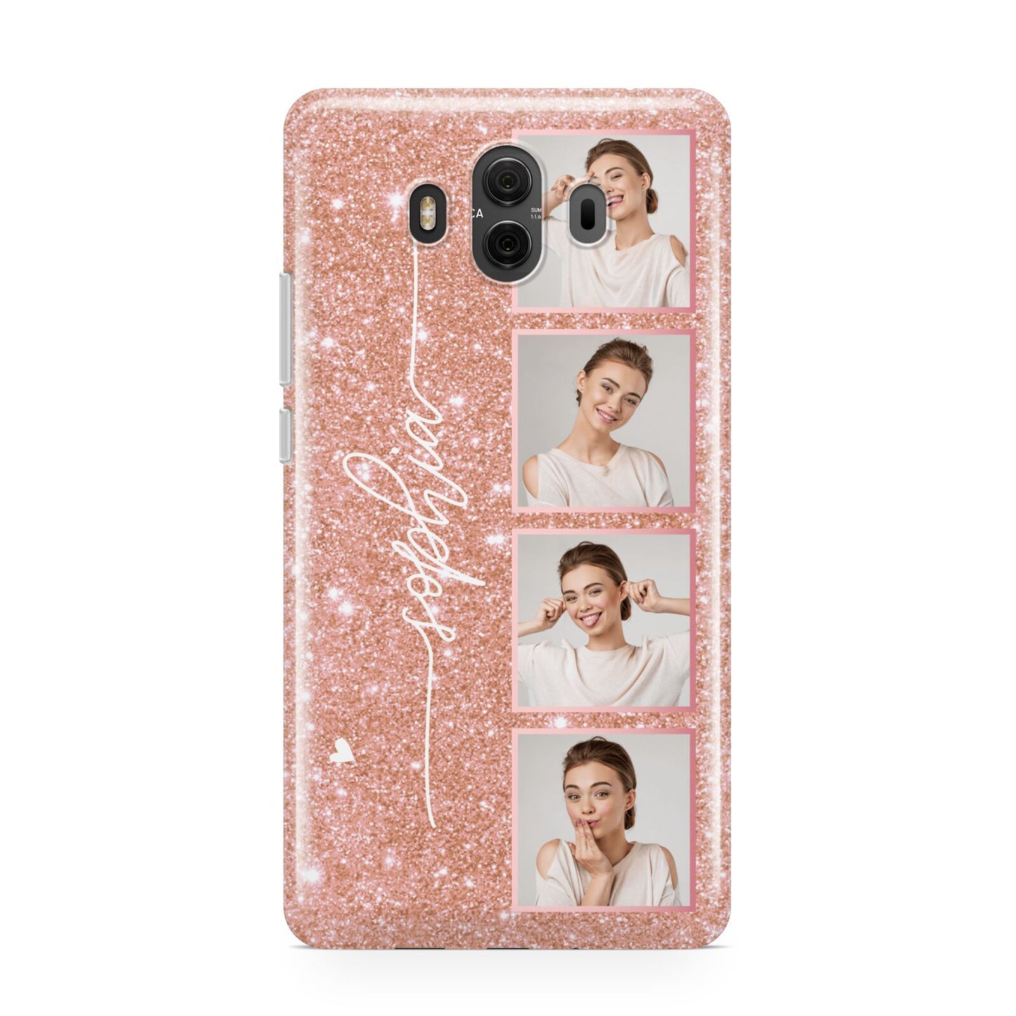 Custom Glitter Photo Strip Huawei Mate 10 Protective Phone Case