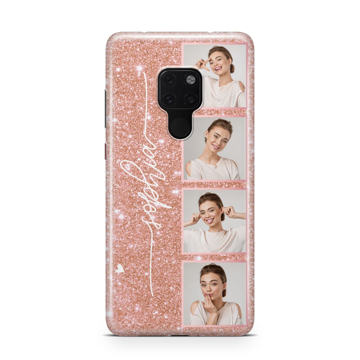 Custom Glitter Photo Strip Huawei Mate 20 Phone Case