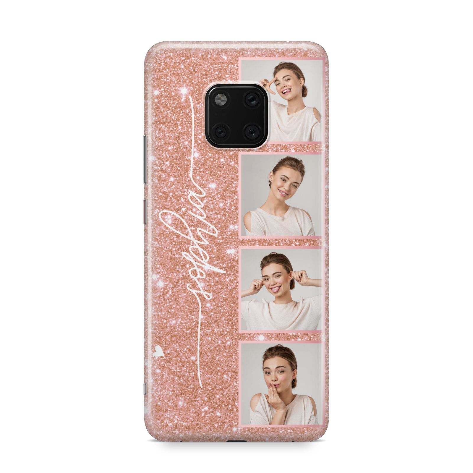 Custom Glitter Photo Strip Huawei Case Dyefor