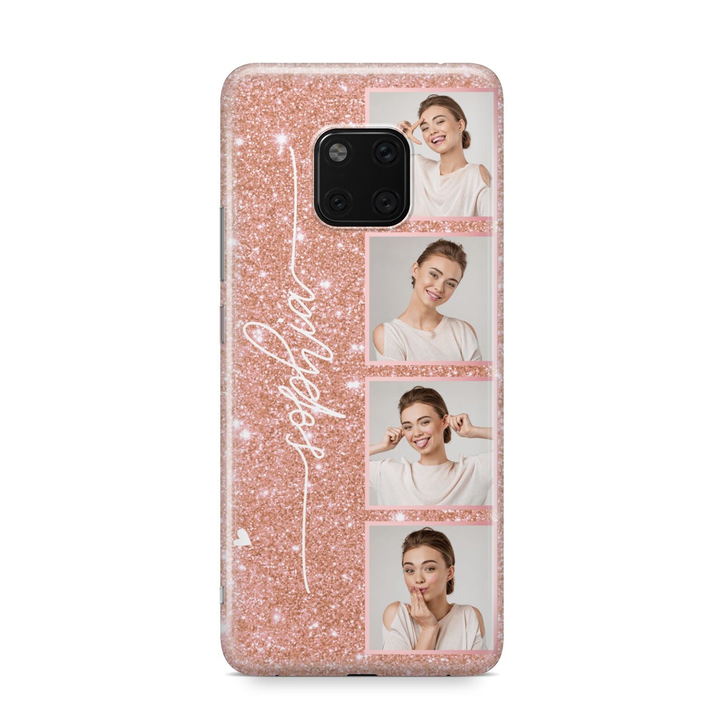 Custom Glitter Photo Strip Huawei Mate 20 Pro Phone Case