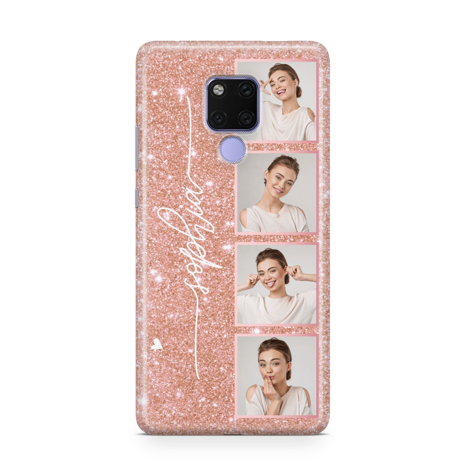 Custom Glitter Photo Strip Huawei Mate 20X Phone Case