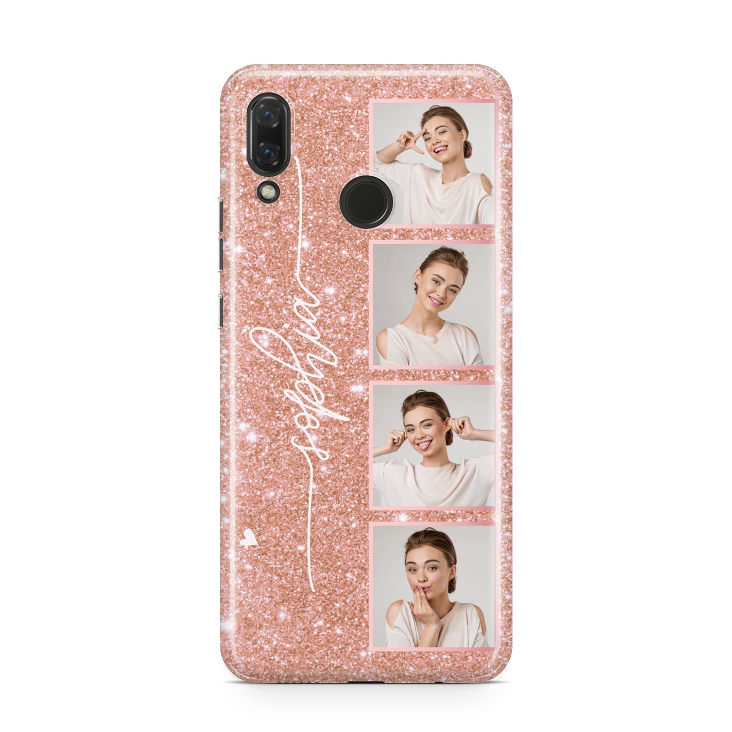 Custom Glitter Photo Strip Huawei Nova 3 Phone Case