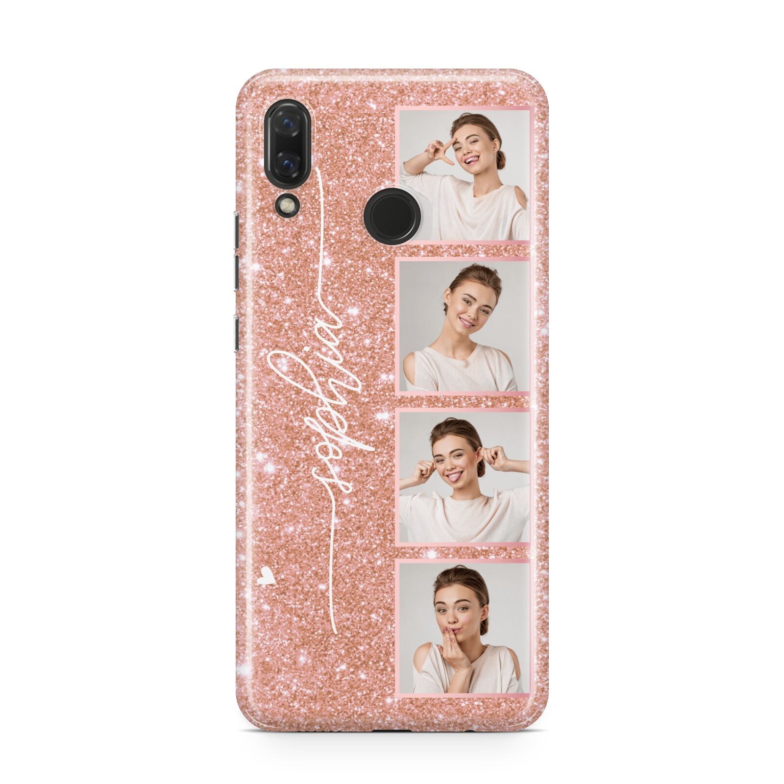 Custom Glitter Photo Strip Huawei Nova 3 Phone Case