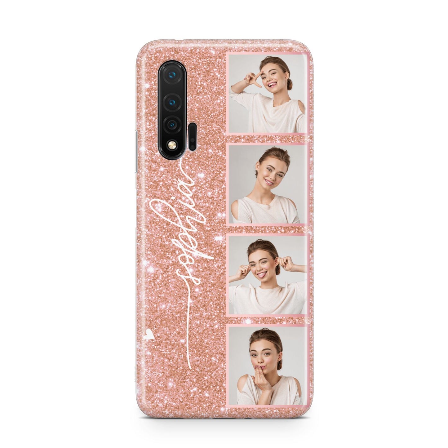 Custom Glitter Photo Strip Huawei Nova 6 Phone Case