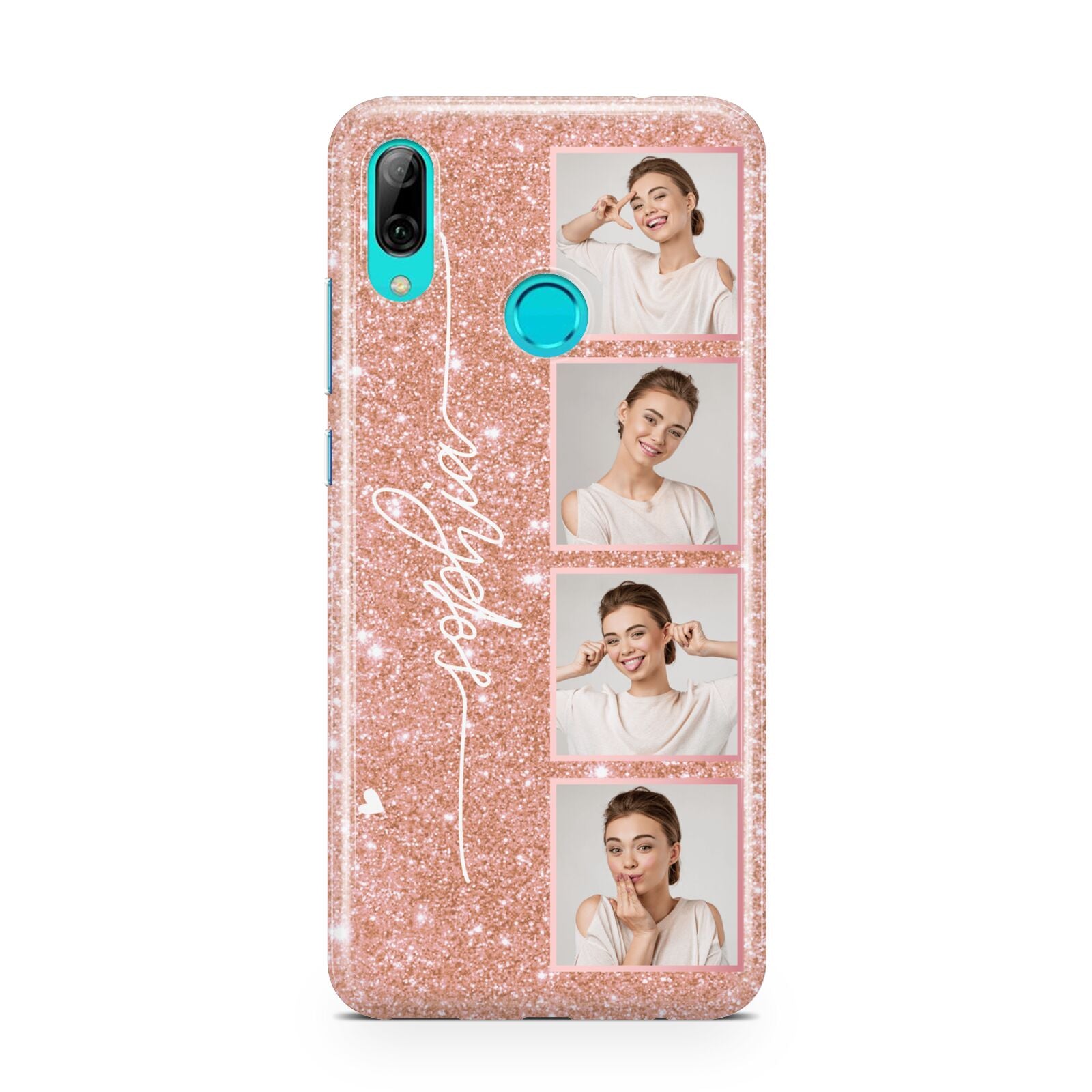 Custom Glitter Photo Strip Huawei P Smart 2019 Case