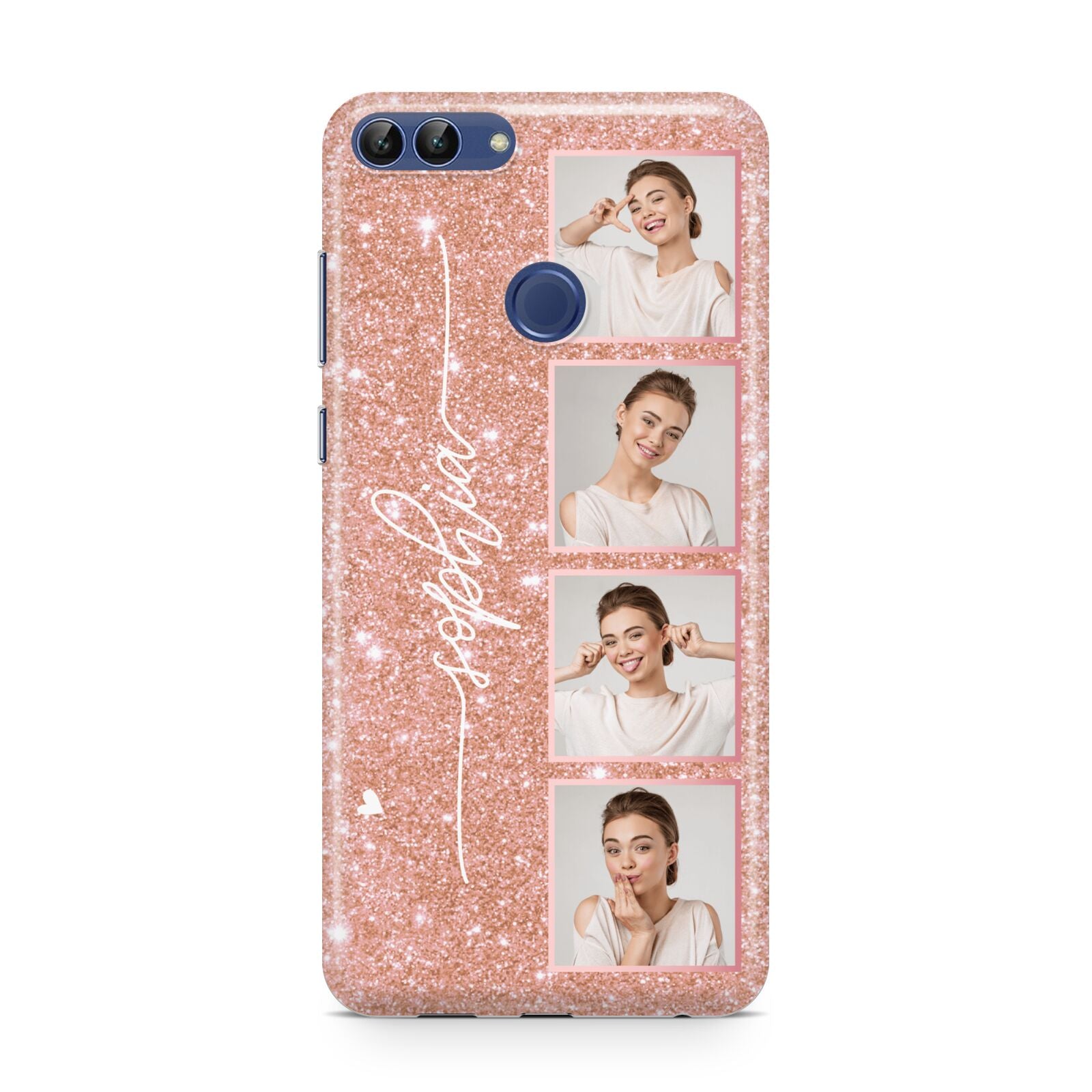 Custom Glitter Photo Strip Huawei P Smart Case