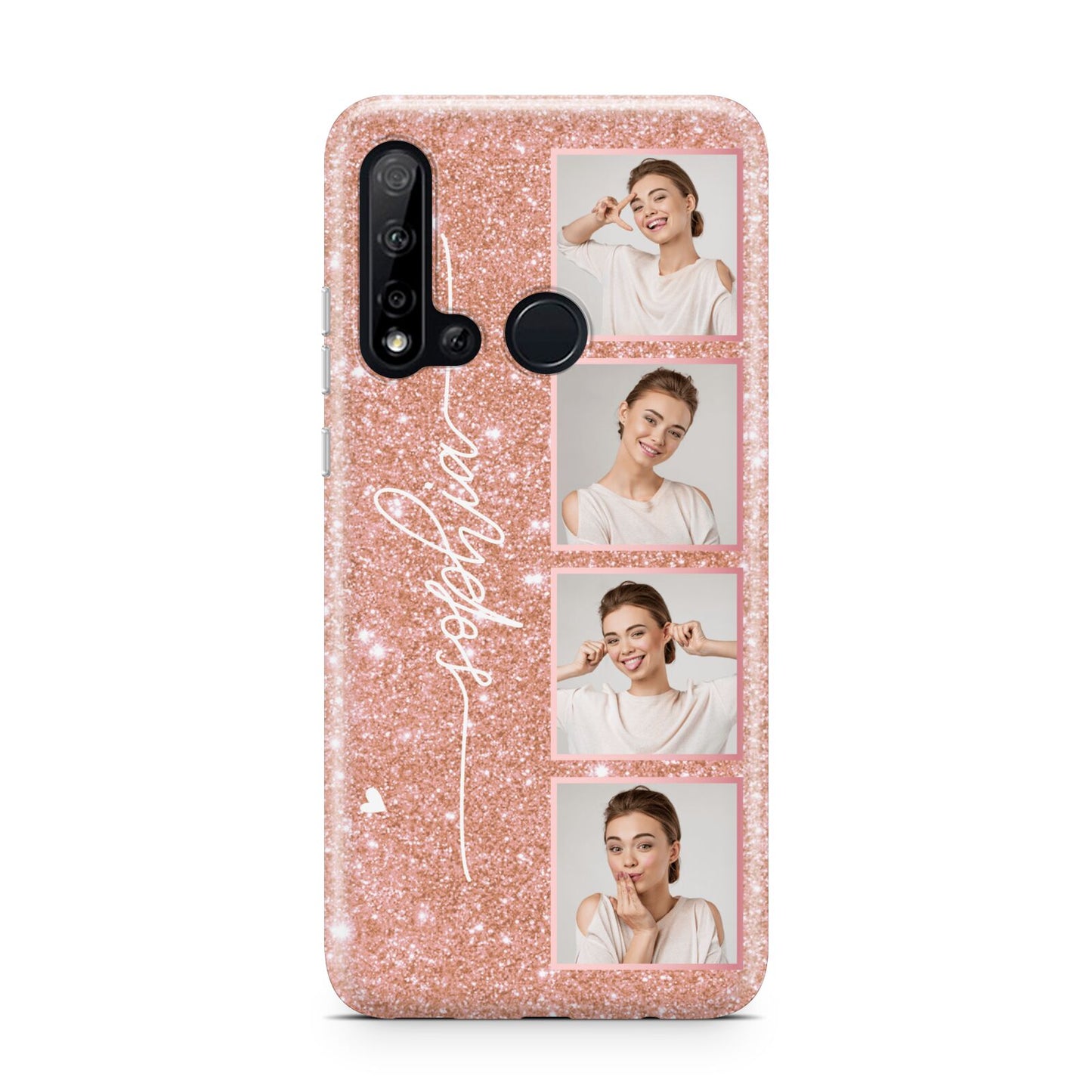 Custom Glitter Photo Strip Huawei P20 Lite 5G Phone Case