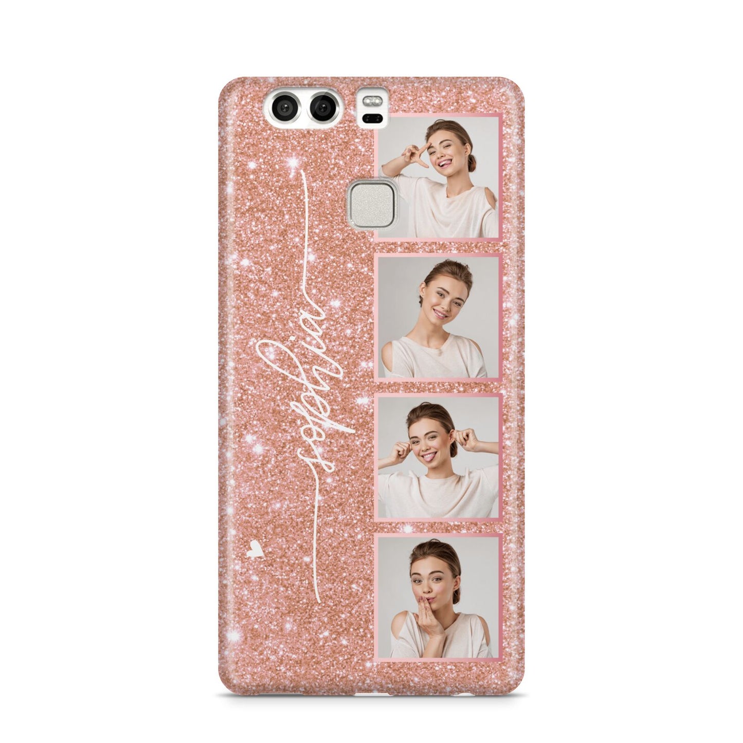 Custom Glitter Photo Strip Huawei P9 Case