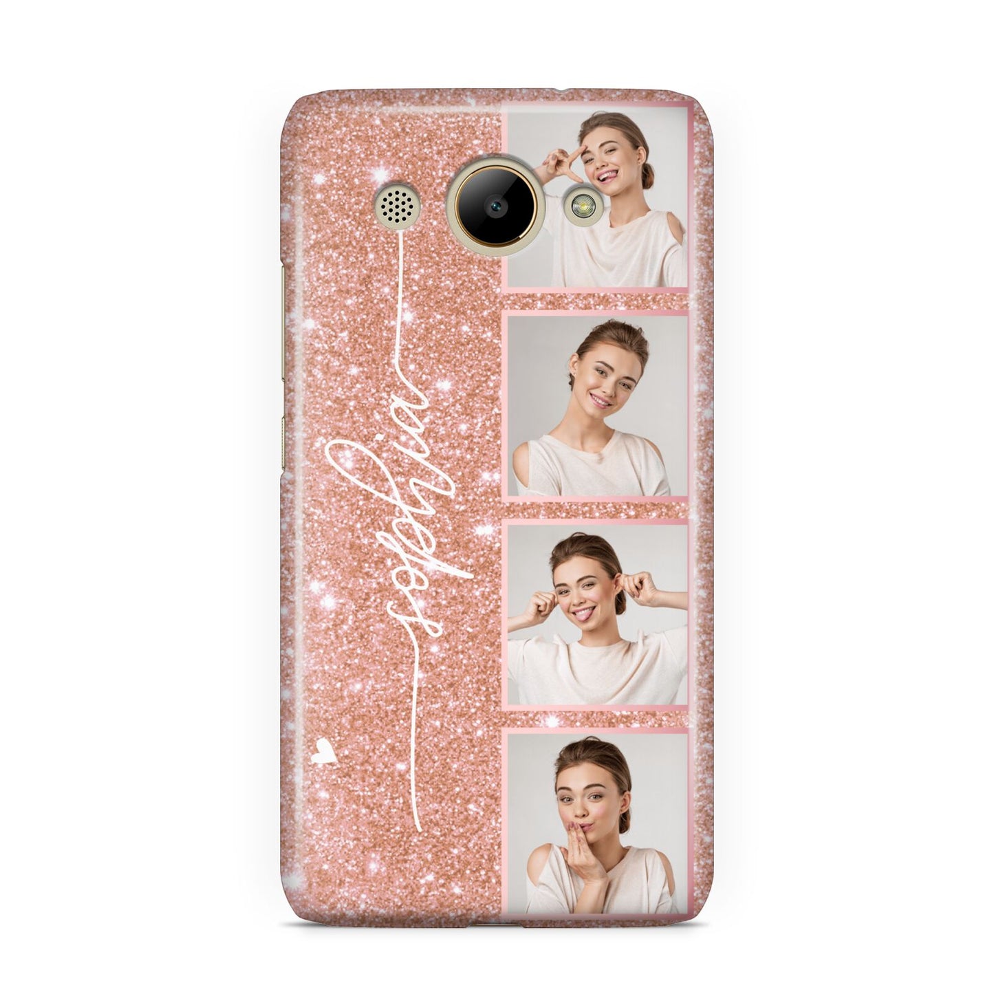 Custom Glitter Photo Strip Huawei Y3 2017