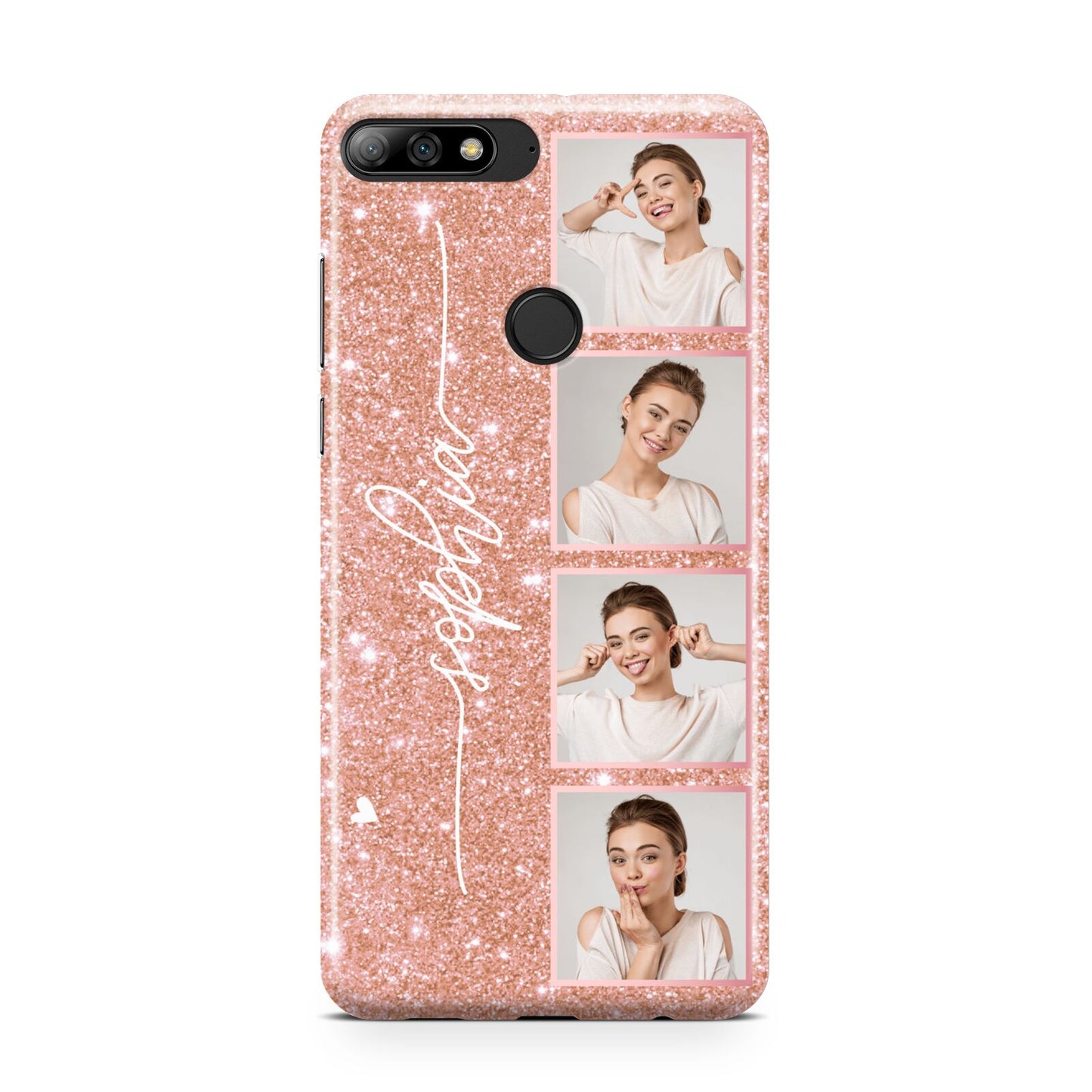 Custom Glitter Photo Strip Huawei Y7 2018