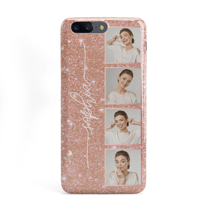 Custom Glitter Photo Strip OnePlus Case