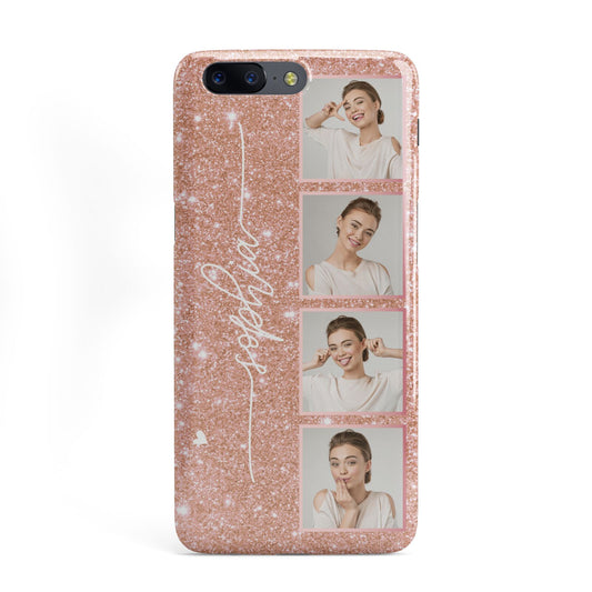 Custom Glitter Photo Strip OnePlus Case