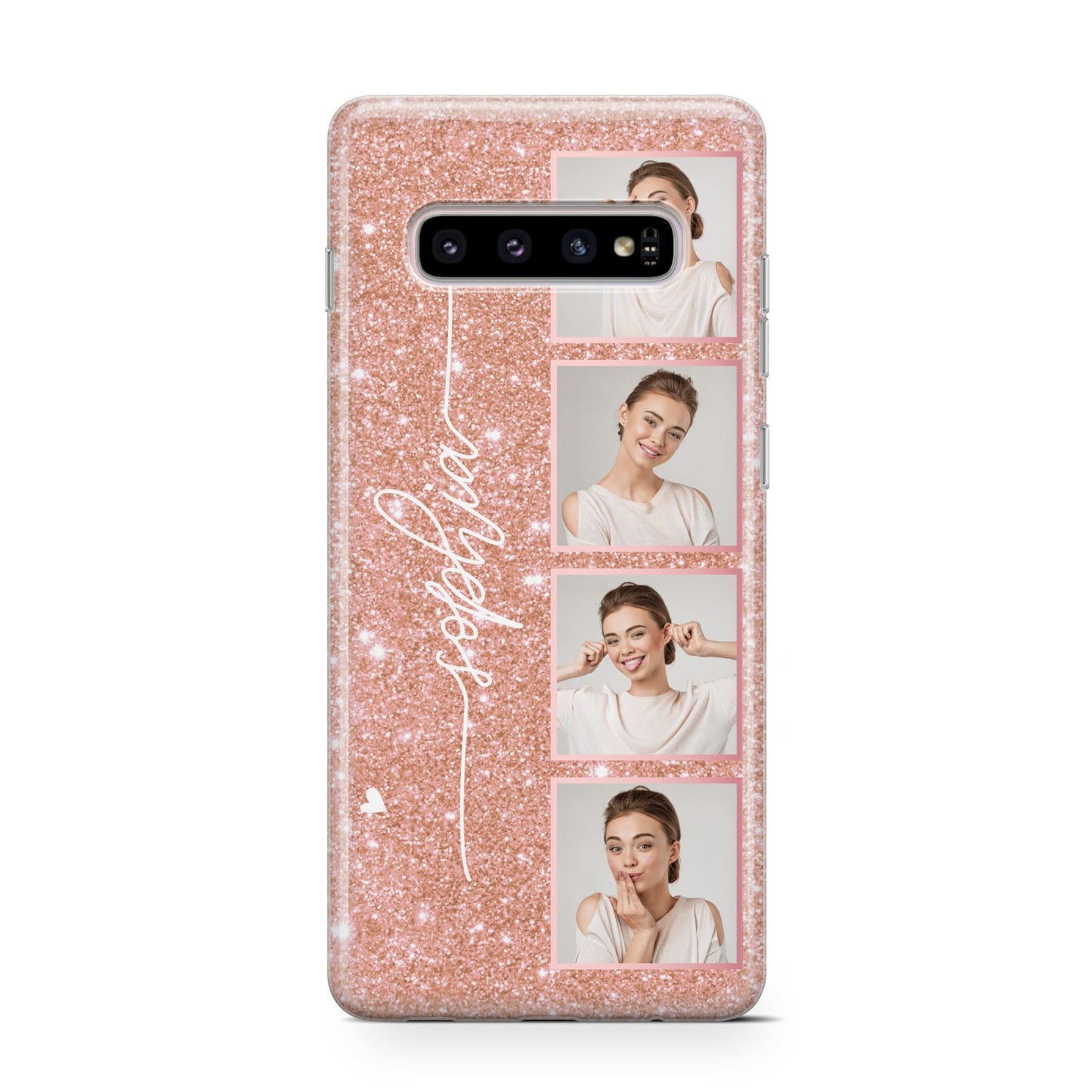 Custom Glitter Photo Strip Protective Samsung Galaxy Case