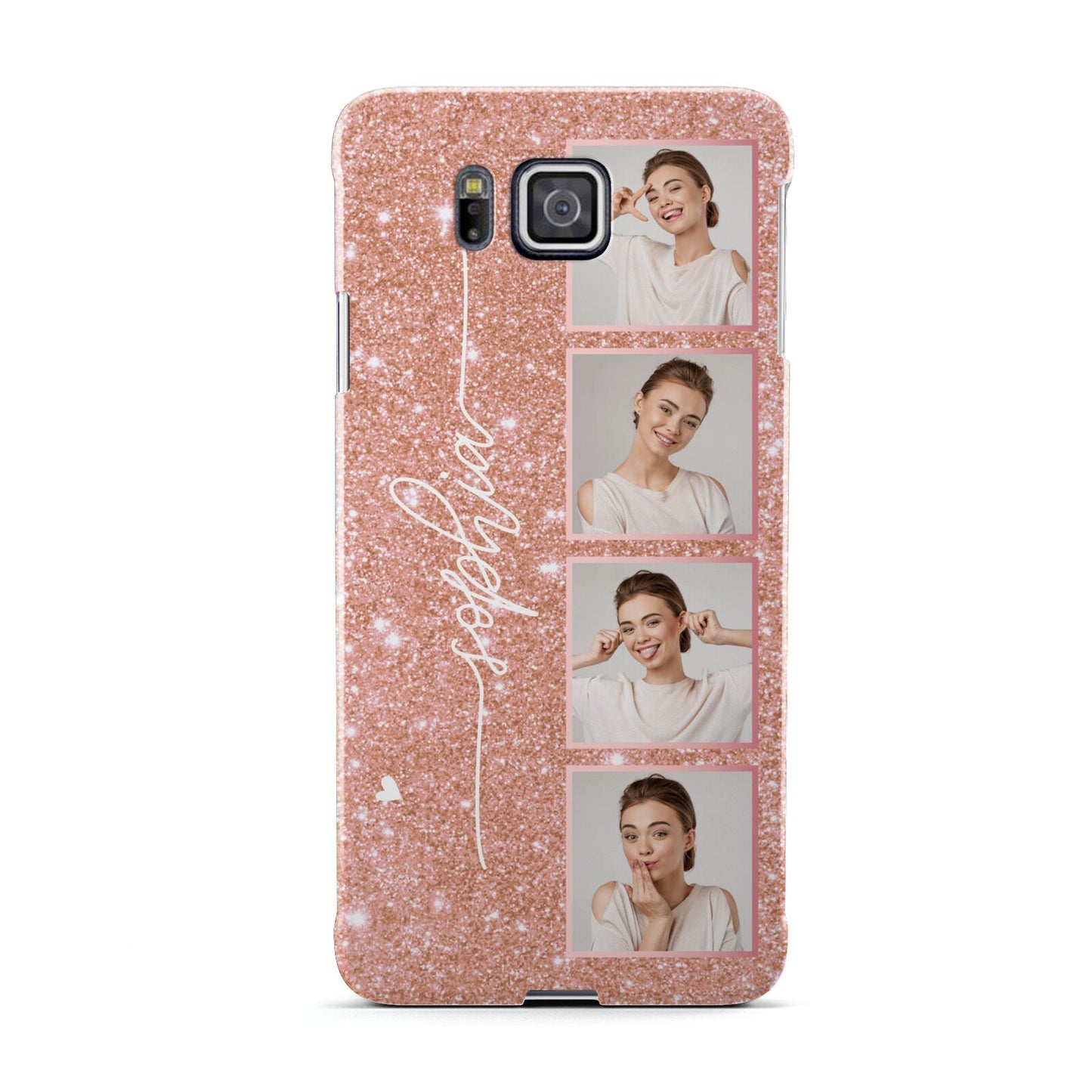 Custom Glitter Photo Strip Samsung Galaxy Alpha Case