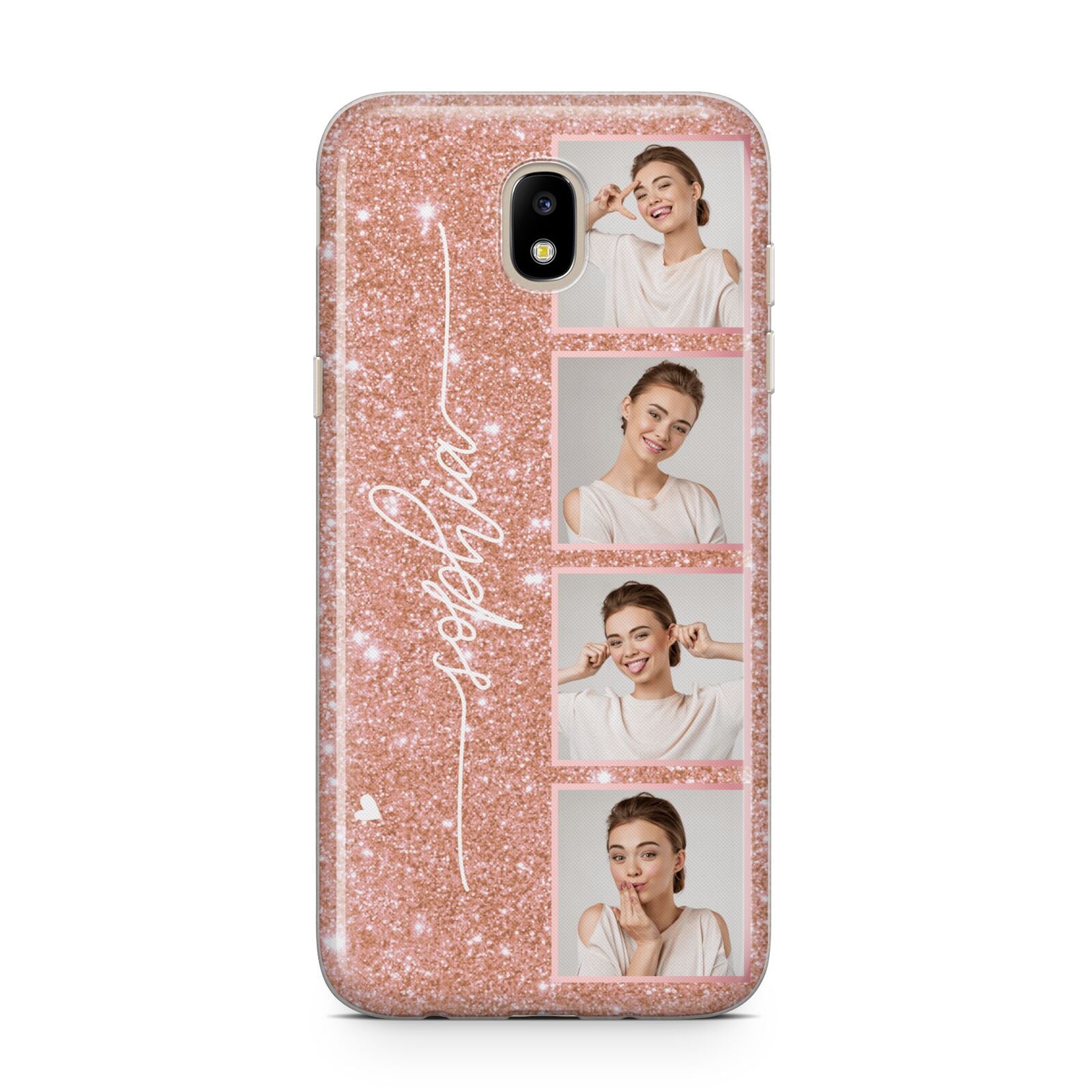 Custom Glitter Photo Strip Samsung J5 2017 Case