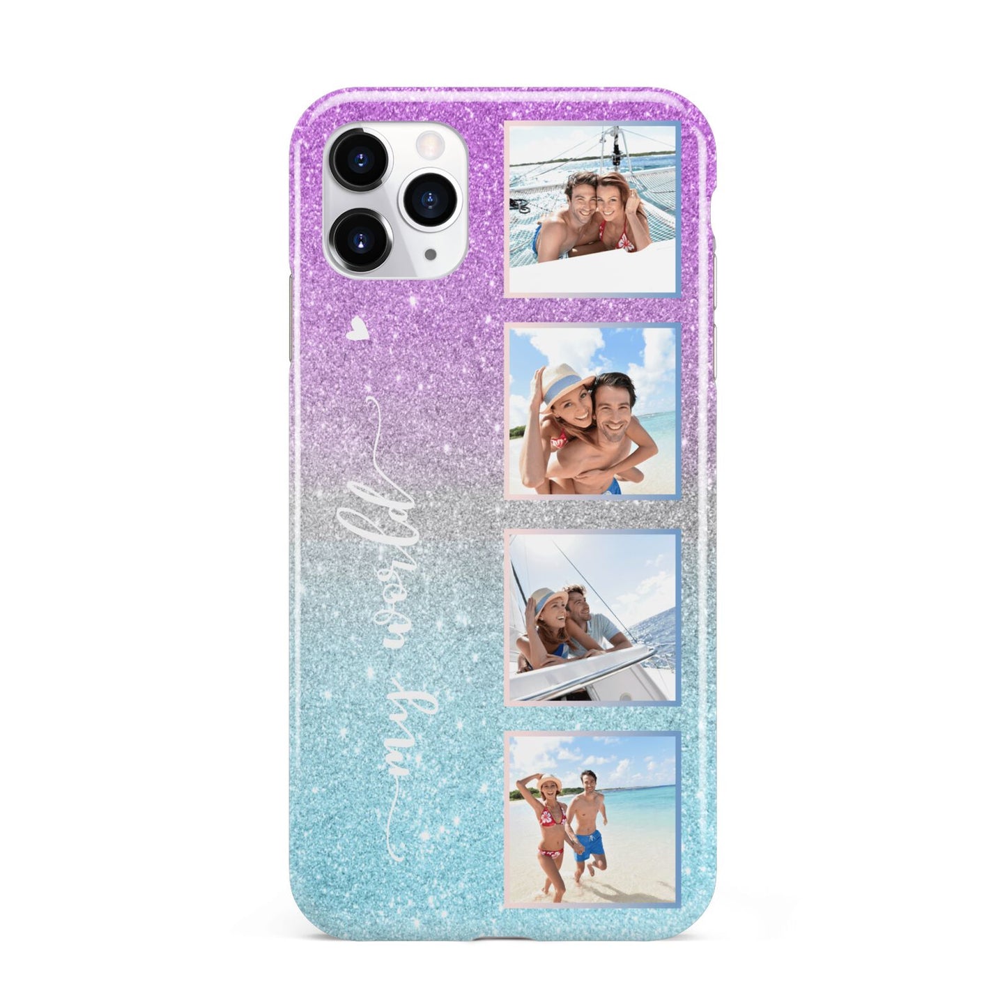 Custom Glitter Photo iPhone 11 Pro Max 3D Tough Case