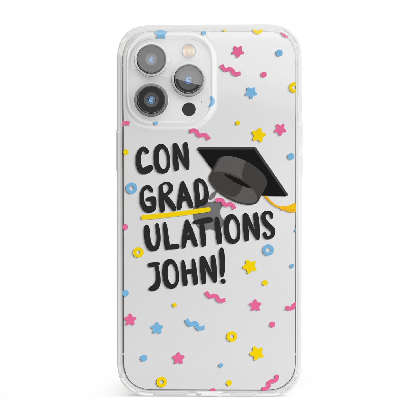 Custom Graduation iPhone 13 Pro Max Clear Bumper Case