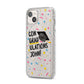 Custom Graduation iPhone 14 Plus Glitter Tough Case Starlight Angled Image