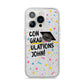 Custom Graduation iPhone 14 Pro Glitter Tough Case Silver