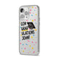 Custom Graduation iPhone 14 Pro Max Clear Tough Case Silver Angled Image