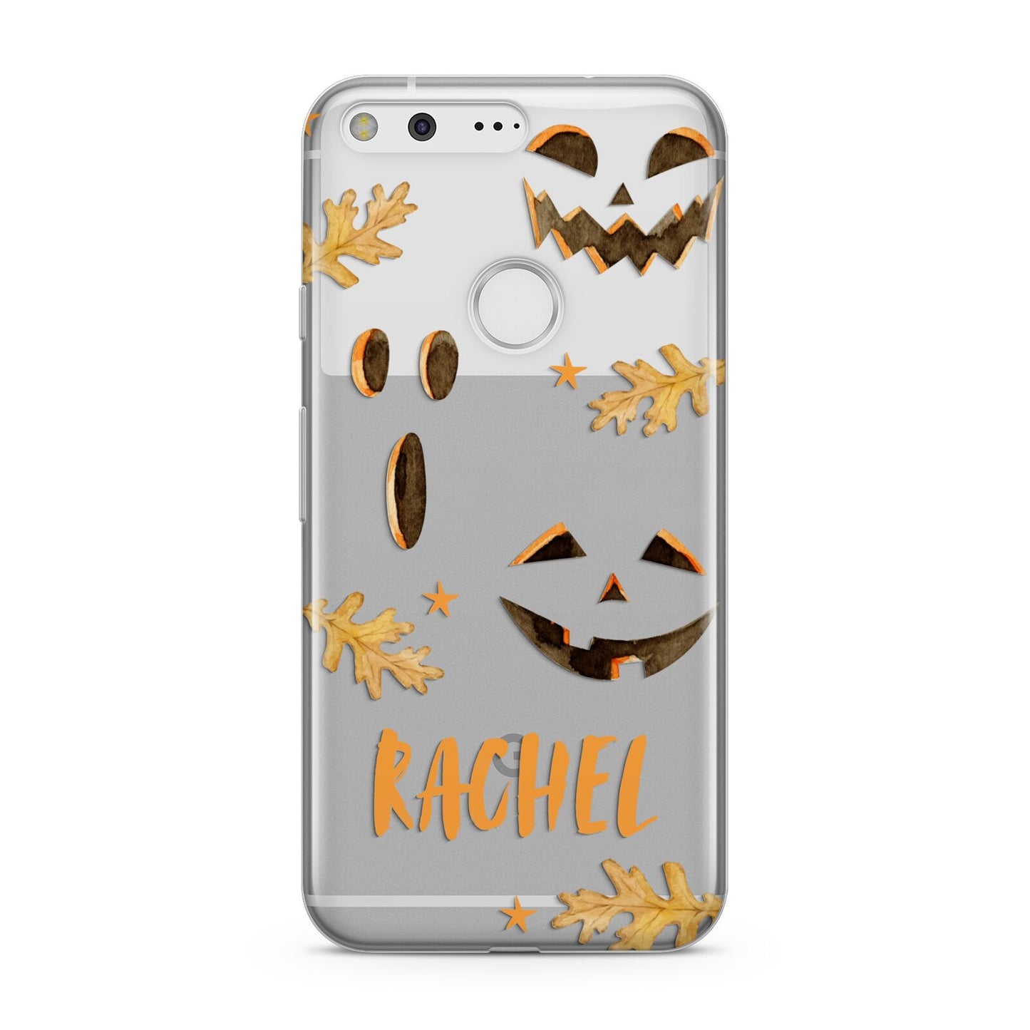 Custom Halloween Pumpkin Face Google Pixel Case