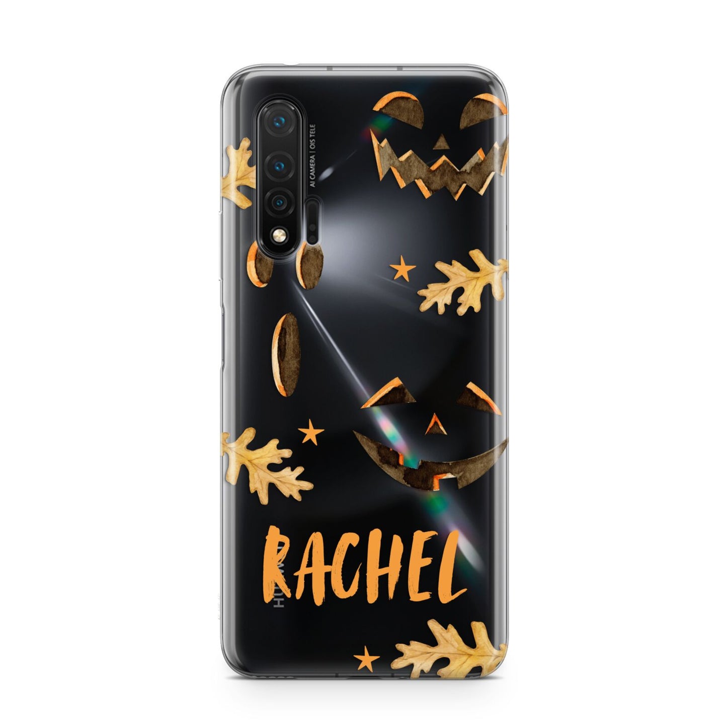 Custom Halloween Pumpkin Face Huawei Nova 6 Phone Case